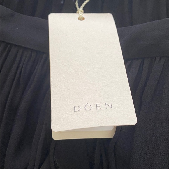 NWT Doen Elisa silk skirt in black - Picture 11 of 15